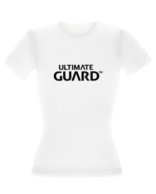 Ultimate Guard Girlie T-Shirt Wordmark Weiß Größe L