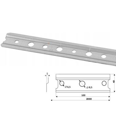 Montageschiene fér Hängeschränke 200cm