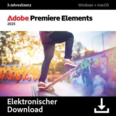 Adobe Premiere Elements 2025 / WIN/MAC / 1PC / 3-Jahre / ESD