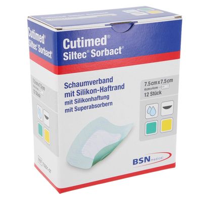 Cutimed Siltec Sorbact Schaumverband - Verschiedene Maße