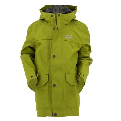 Jack Wolfskin Banner Jacke Windjacke Allwetterjacke Kinder Grün 1607181-4410