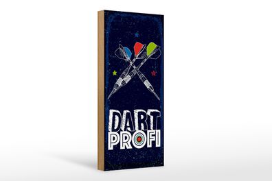 Holzschild Sportart Dart Profi Dartpfeile 10x27cm