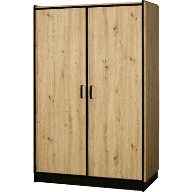 Kleiderschrank KIRA 01 artisan eiche / schwarz