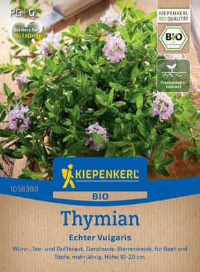 BIO Thymian Echter Vulgaris, Würz-, Tee- u Duftkraut - Zierstaude