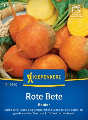 Rote Bete Boldor, Gelbe Bete mit sehr gutem, angenehm mildem Geschmack - für