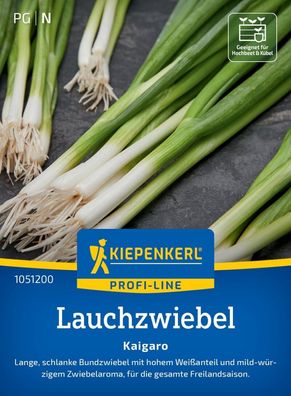 Lauchzwiebel Kaigaro, Lange, schlanke Bundzwiebel - mild-würzig - für die