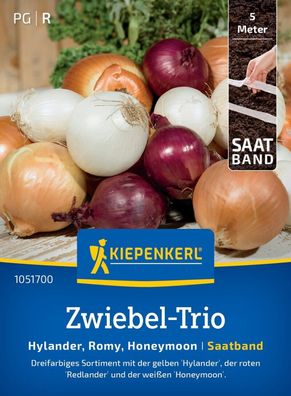 Zwiebel-Trio Hylander, Romy, Honeymoon, Saatband, Dreifarbiges Sortiment