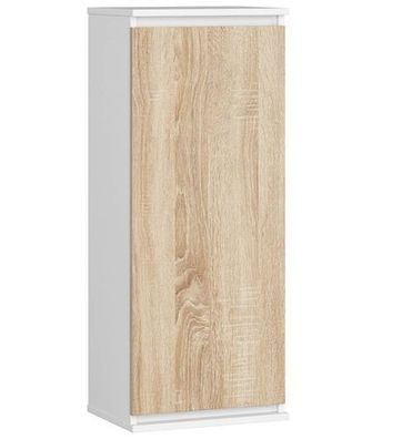 Hängender Schrank AKORD W40 Weiß 40 cm Front Sonoma-Eiche B40 x H99 x T30 cm