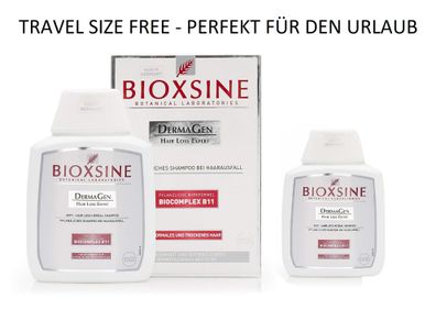 Bioxsine TRAVEL SIZE FREE für normales und trockenes Haar 300 + 100ml