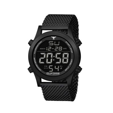 KHS - KHS. PLABSD. MB - Armbanduhr - Herren - Quarz - Platoon Black Steel Digital