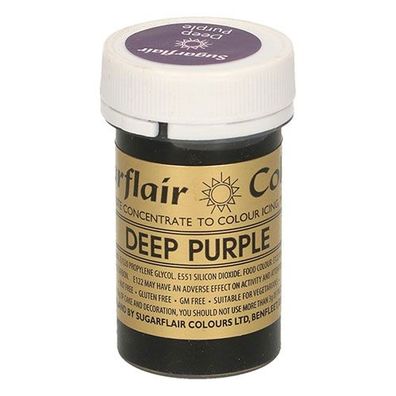 Speisefarben-Paste Sugarflair Dunkellila - Deep Purple