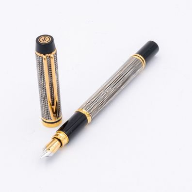 Waterman Le Man 200 Rhapsody Caviar Füller 18K F Grau Gold