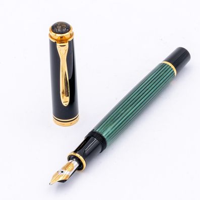 Pelikan M400 Füller 14K B Grün gestreift