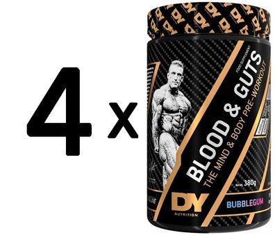 4 x Dorian Yates Blood and Guts, Bubble Gum - 380g