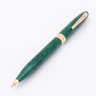 Sheaffer Crest Emerald Green Kugelschreiber vintage NOS USA Grün marmoriert