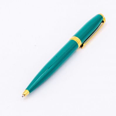 S.T. Dupont Paris Fidelio Kugelschreiber Ballpoint-Pen Laque Vert Lagon Gold Grü