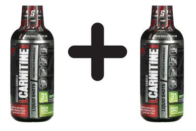 2 x L-Carnitine 3000, Green Apple - 473 ml