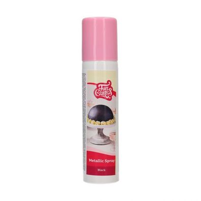 FunCakes Metallic Spray Schwarz 100ml