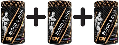 3 x Dorian Yates Blood and Guts, Bubble Gum - 380g