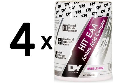 4 x HIT EAA Amino Acid Complex, Bubble Gum - 360g