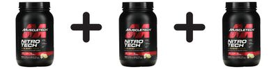 3 x Nitro-Tech Performance Series, Vanilla - 907g