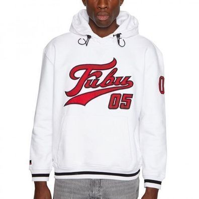 Fubu Herren Kapuzenpullover weiß Varsity Heavy Hoodie 6021077