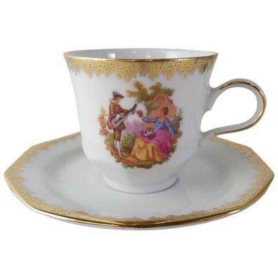 Espresso/Mokkatasse mit Untertasse Espressotasse Winterling Marktleuthen Fragonard