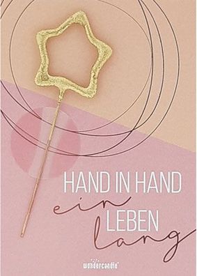 Mini Geschenkkarte - Hand in Hand Herzallerliebst