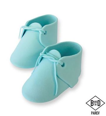 PME essbarer CakeTopper Babyschuhe - hellblau