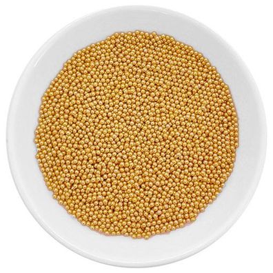 Zuckerperlen Nonpareille - Gold - 50g