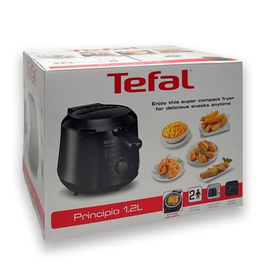 Tefal FF230831 Kompakte Fritteuse Principio 1,2L Deep Fryer 1000W Cool-Touch NEU