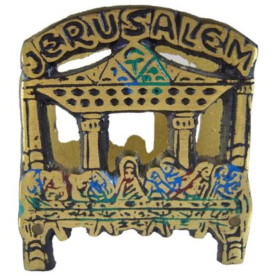 Messing Briefhalter Serviettenhalter Jerusalem Modell 2