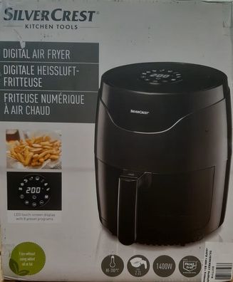 SILVERCREST® Heißluftfritteuse »SHFD 1400 B2« Airfryer 2,2 l