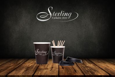 Sterling Coffee ToGo-Becher 200ml/8oz, 50 Stück