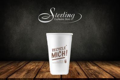 Recycle MICH Coffee-to-go-Becher 200ml/8oz,50 Stück