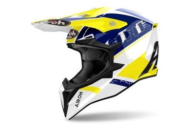 Crosshelm Endurohelm Schutzhelm Motocrosshelm Motorradhelm Rollerhelm Weiß Gelb Blau