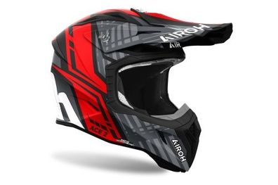 Crosshelm Endurohelm Schutzhelm Motocrosshelm Motorradhelm Rollerhelm Schwarz Rot