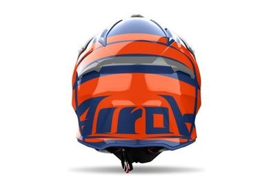 Crosshelm Endurohelm Schutzhelm Motocrosshelm Motorradhelm Rollerhelm Grau Orange