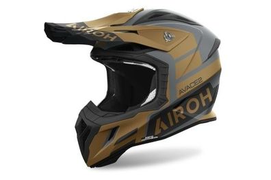 Crosshelm Endurohelm Schutzhelm Motocrosshelm Motorradhelm Rollerhelm Gold Schwarz