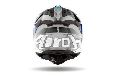 Crosshelm Endurohelm Schutzhelm Motocrosshelm Motorradhelm Rollerhelm Grau Blau