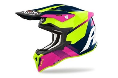 Crosshelm Endurohelm Schutzhelm Motocrosshelm Motorradhelm Rollerhelm Pink Gelb