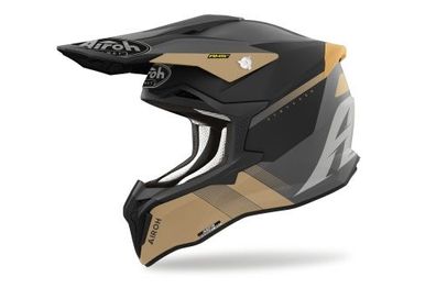 Crosshelm Endurohelm Schutzhelm Motocrosshelm Motorradhelm Rollerhelm Gold Schwarz