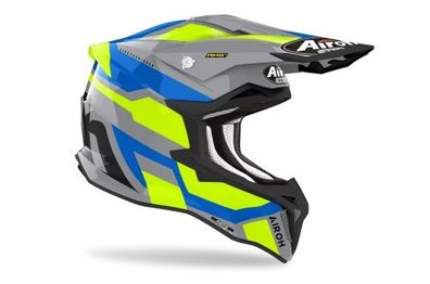 Crosshelm Endurohelm Schutzhelm Motocrosshelm Motorradhelm Rollerhelm Grau Gelb Blau