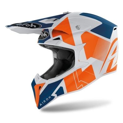 Crosshelm Endurohelm Schutzhelm Motocrosshelm Motorradhelm Rollerhelm Orange Blau