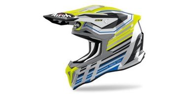 Crosshelm Endurohelm Schutzhelm Motocrosshelm Motorradhelm Rollerhelm Grau Gelb