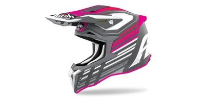 Crosshelm Endurohelm Schutzhelm Motocrosshelm Motorradhelm Rollerhelm Grau Pink