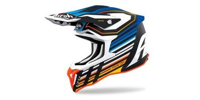 Crosshelm Endurohelm Schutzhelm Motocrosshelm Motorradhelm Rollerhelm Blau Orange