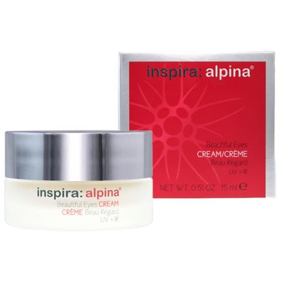 Inspira alpina 5600 Schöne Augen Creme spendet Feuchtigkeit der Haut 15 ml