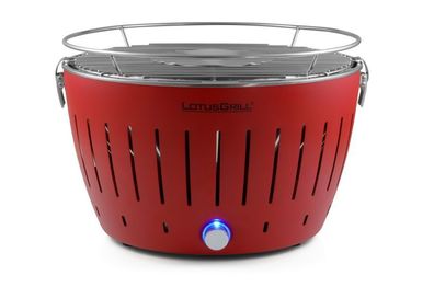 LotusGrill Starter-Set Classic 1x Grill Feuerrot mit USB-Anschluß inkl. Zubehör