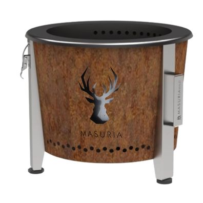 Masuria Wild Alpha 400 SE Corten Rauchfreie Feuerstelle Grill